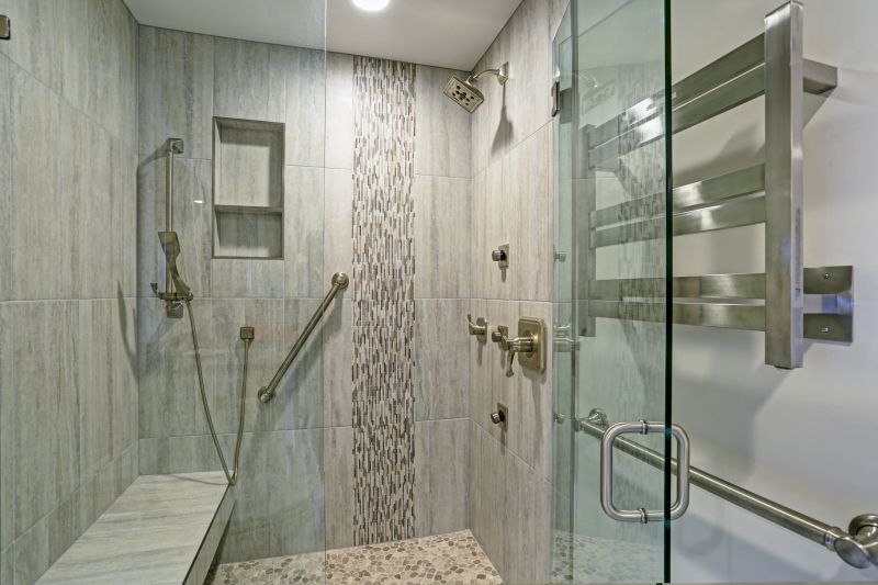 Modern bathroom renovation with walk-in shower