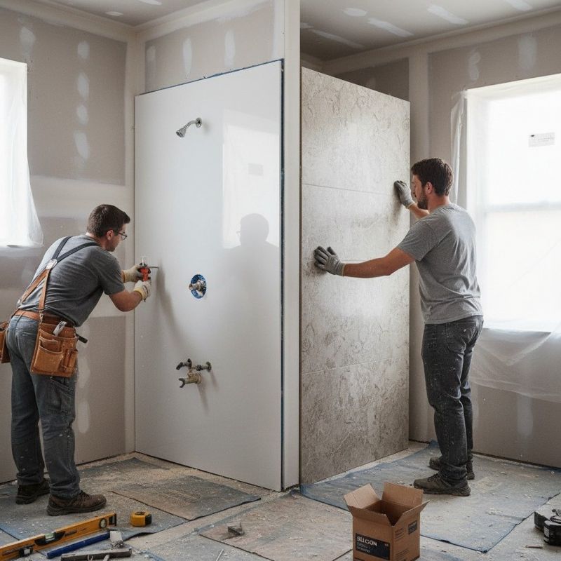 Shower Remodeling detail